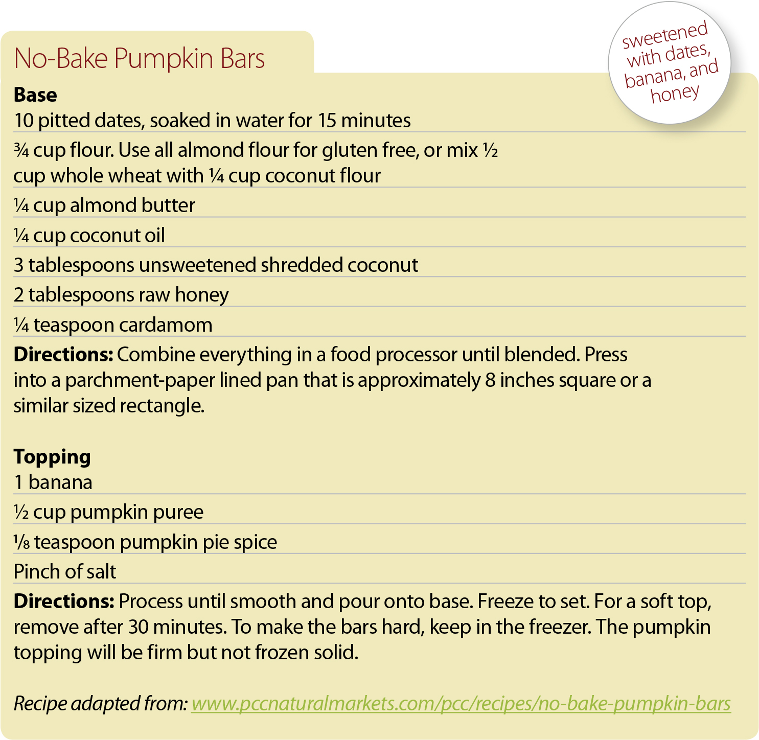 pumpkin bars recipe