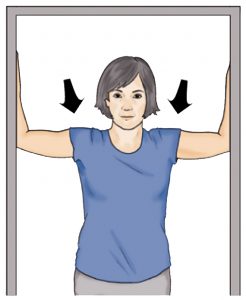 how to become flexible doorway stretch