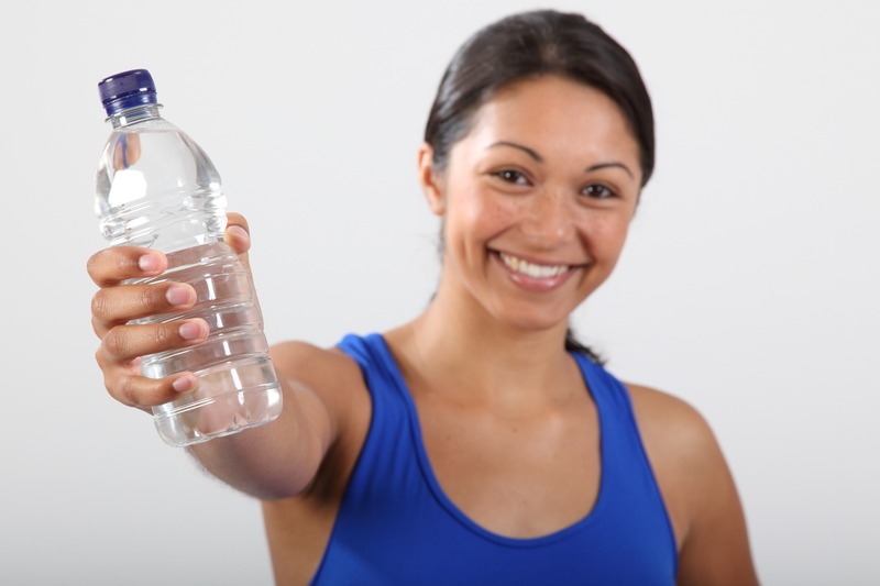 drinking bottled water