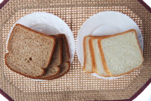 junk food effects - whole grain bread vs white bread